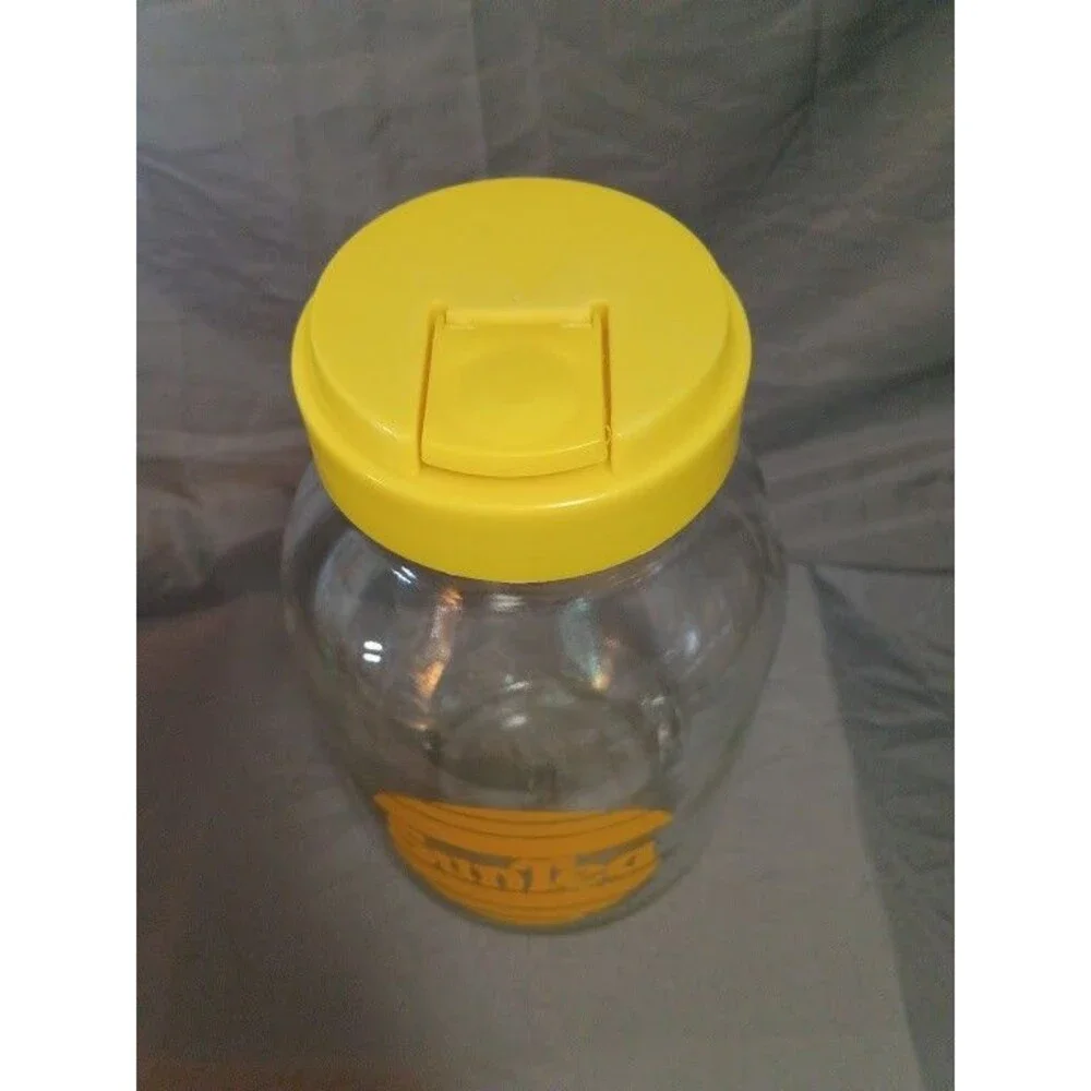 Sun Tea Ice Tea Recipe Vintage Carlton 3 Liter USAGlass Jar Yellow FREE SHIP!
